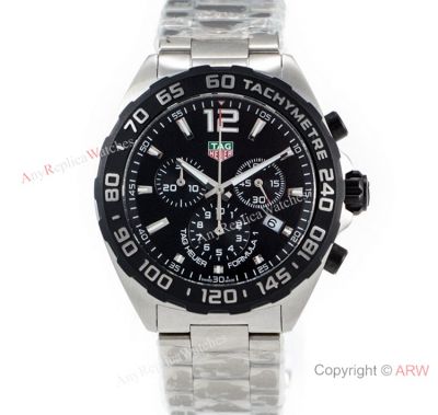 Swiss Grade Tag Heuer Formula 1 QUARTZ Watch Stainless Steel Black Bezel